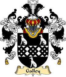 English Family Coat of Arms (v.25) Gallay or Galley