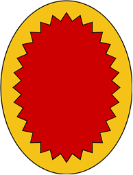Oval Shield-Bordure Indented