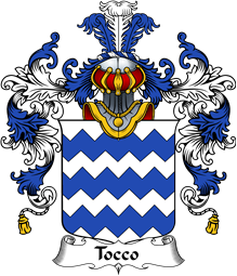 Italian Family Coat of Arms (v.25b) Tocco or Tocci