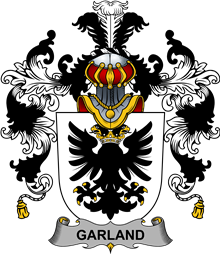 Irish Family Coat of Arms (v.25b) Garland or McGartland