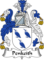 English Coat of Arms for the family Penkeith
