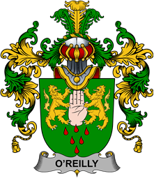 Irish Family Coat of Arms (v.25b) Reilly or O