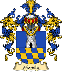 Italian Family Coat of Arms (v.25a) Manola