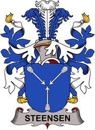 Coat of arms used by the Danish family Steensen