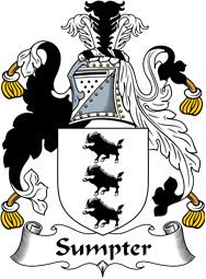 English Coat of Arms for the family Sumpter