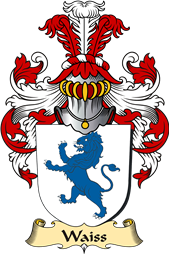 v.23 Coat of Family Arms from Germany for Waiss