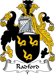 English Coat of Arms for the family Radford