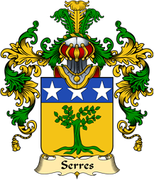 French Family Coat of Arms (v.25) Serres