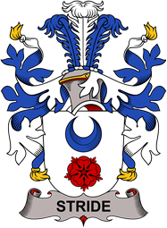 Coat of arms used by the Danish family Stride