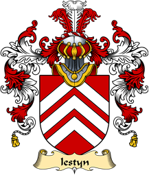 Welsh Family Coat of Arms (v.25) Iestyn (FARCHOG, ruler of Glamorgan)