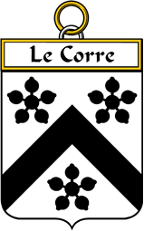 French Coat of Arms Badge for Le Corre