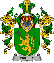 Irish Family Coat of Arms (v.25b) Paisley