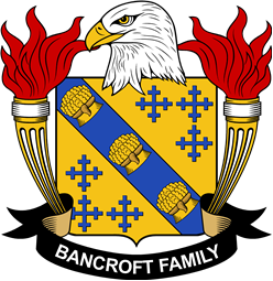 Coat of arms used by the Bancroft family in the United States of America