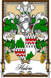 Scottish Coat of Arms Bookplate for Halcro