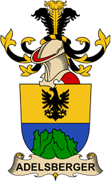 Republic of Austria Coat of Arms for Adelsberger