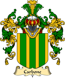 Italian Family Coat of Arms (v.25a) Carbone