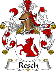 German Wappen Coat of Arms for Resch