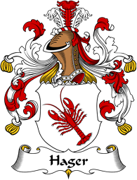 German Wappen Coat of Arms for Hager II