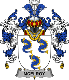 Irish Family Coat of Arms (v.25b) McElroy or Gilroy