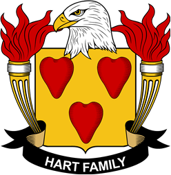 Coat of arms used by the Hart family in the United States of America