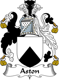English Coat of Arms for the family Aston