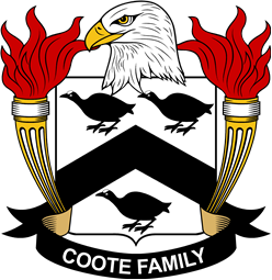 Coat of arms used by the Coote family in the United States of America