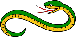 Serpent Reversed Head Reguardant Tail Embowed