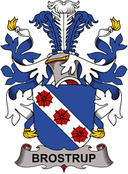 Coat of arms used by the Danish family Brostrup