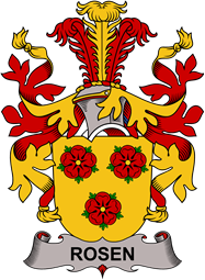Coat of arms used by the Danish family Rosen