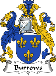 English Coat of Arms for the family Burrows