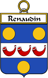 French Coat of Arms Badge for Renaudin