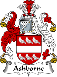 English Coat of Arms for the family Ashborne