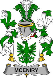 Irish Coat of Arms for McEniry or McEnery