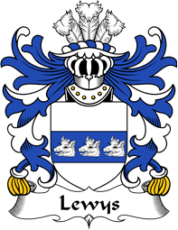 Welsh Coat of Arms for Lewys (AP RHYS AP HYWEL AP GRUFFUDD)