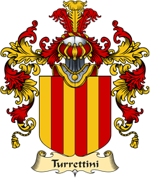Italian Family Coat of Arms (v.25a) Turrettini