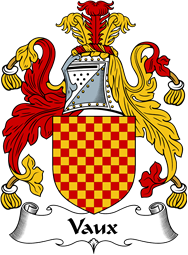 English Coat of Arms for the family Vaux