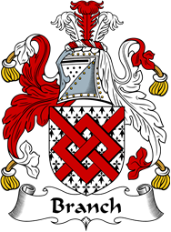 English Coat of Arms for the family Branch (e)
