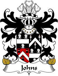 Welsh Coat of Arms for Johns (Sir Hugh, of Swansea)