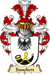 v.23 Coat of Family Arms from Germany for Saucken