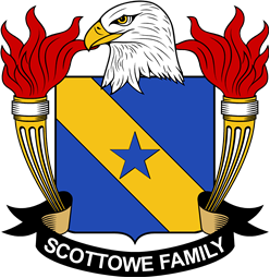Coat of arms used by the Scottowe family in the United States of America