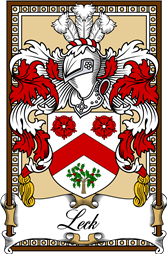 Scottish Coat of Arms Bookplate for Leck