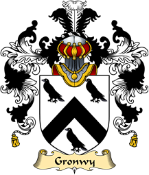 Welsh Family Coat of Arms (v.25) Gronwy (ab Einion, ap Llywarch)