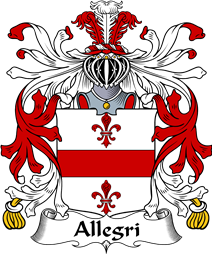 Italian Coat of Arms for Allegri