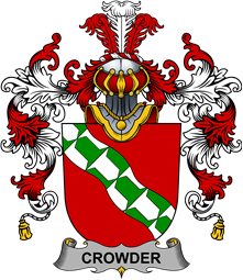 Irish Family Coat of Arms (v.25b) Crowder