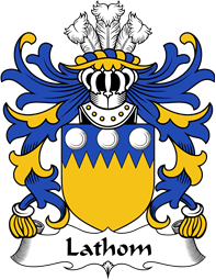 Welsh Coat of Arms for Lathom (of Lleweni Green, Denbighshire)