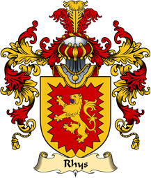 Welsh Family Coat of Arms (v.25) Rhys (AP TEWDWR MAWR)