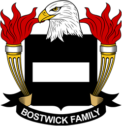 Coat of arms used by the Bostwick family in the United States of America