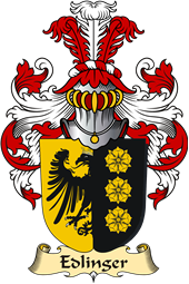 v.23 Coat of Family Arms from Germany for Edlinger