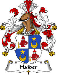 German Wappen Coat of Arms for Haider