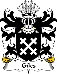 Welsh Coat of Arms for Giles (Glamorgan-formerly Juel or Joel)